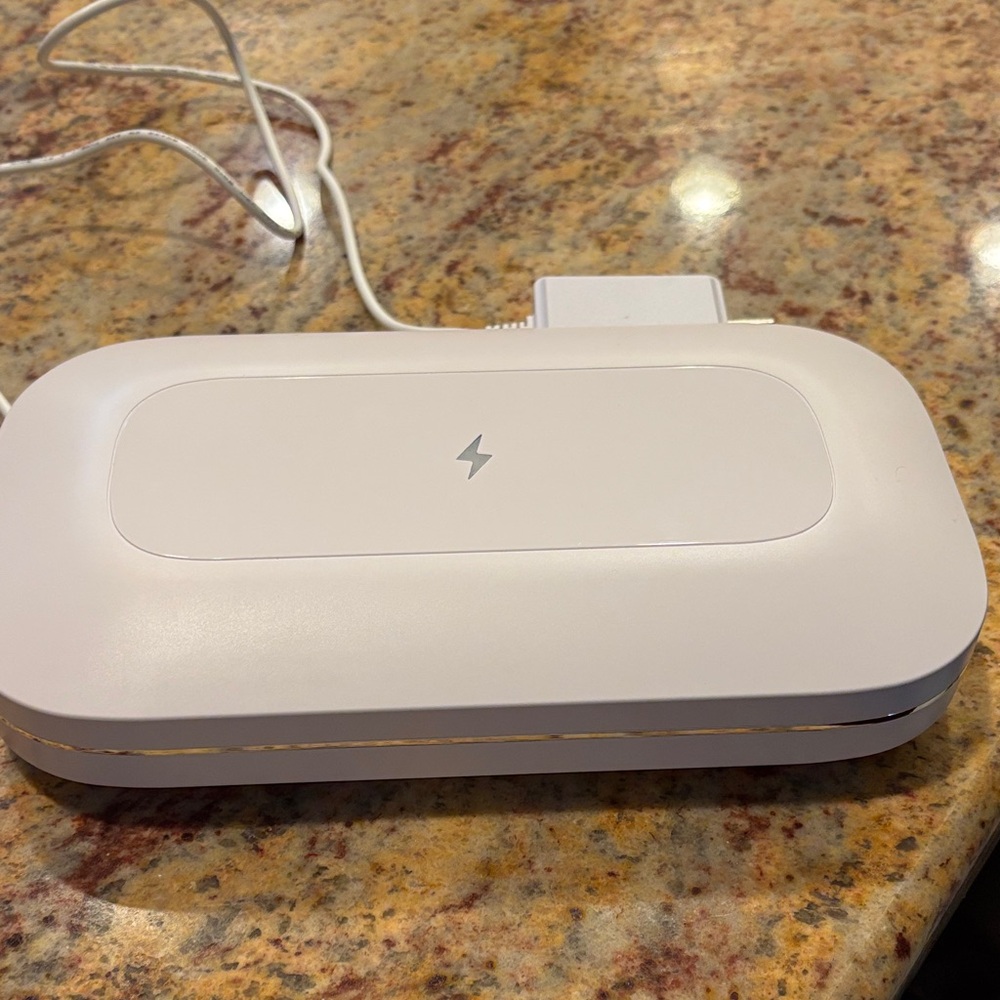 Sleek White Wireless Charging Pad